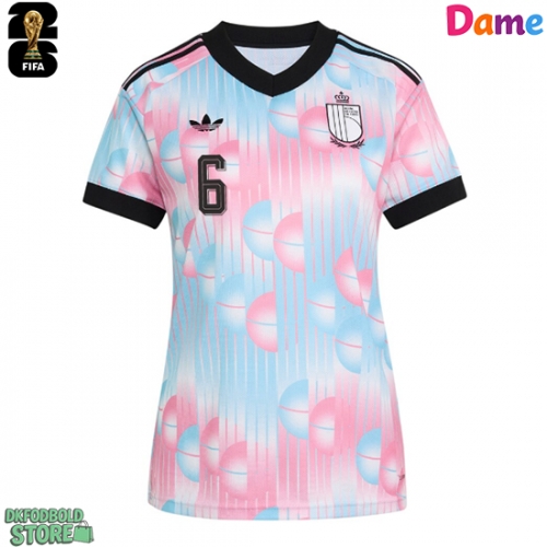 Belgien Axel Witsel #6 Replika Udebanetrøje Dame VM 2026 Kortærmet